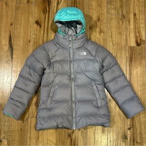 North Face 550 Double Down Triclimate 3 in 1 Jacket girls Large 14/16 mint/gray